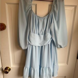 Blue 3/4 sleeve dress- size XXL